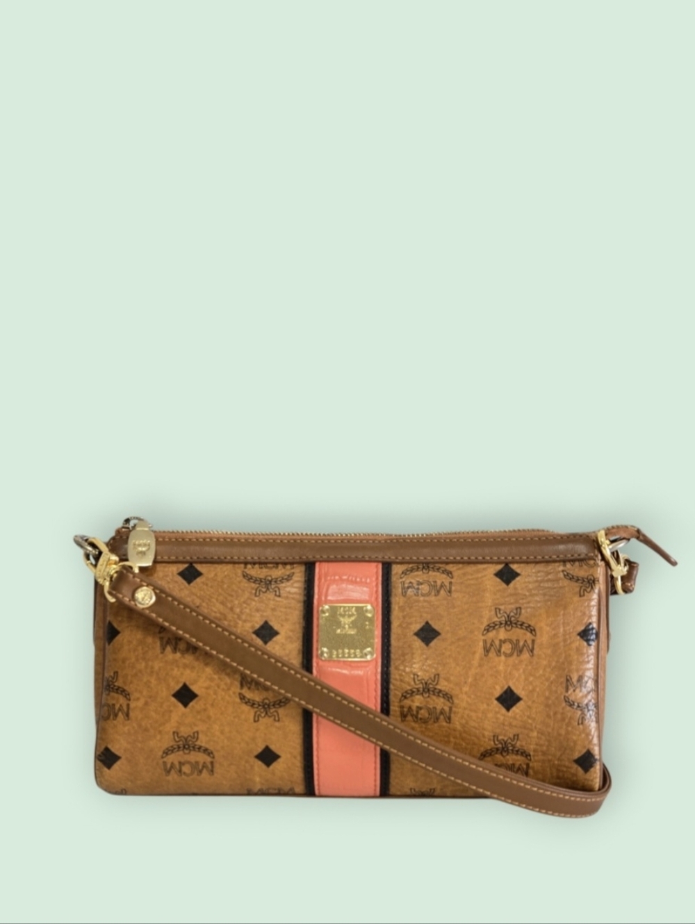 MCM (Limited Edition) Visetos Logogram Crossbody/Shoulder Bag